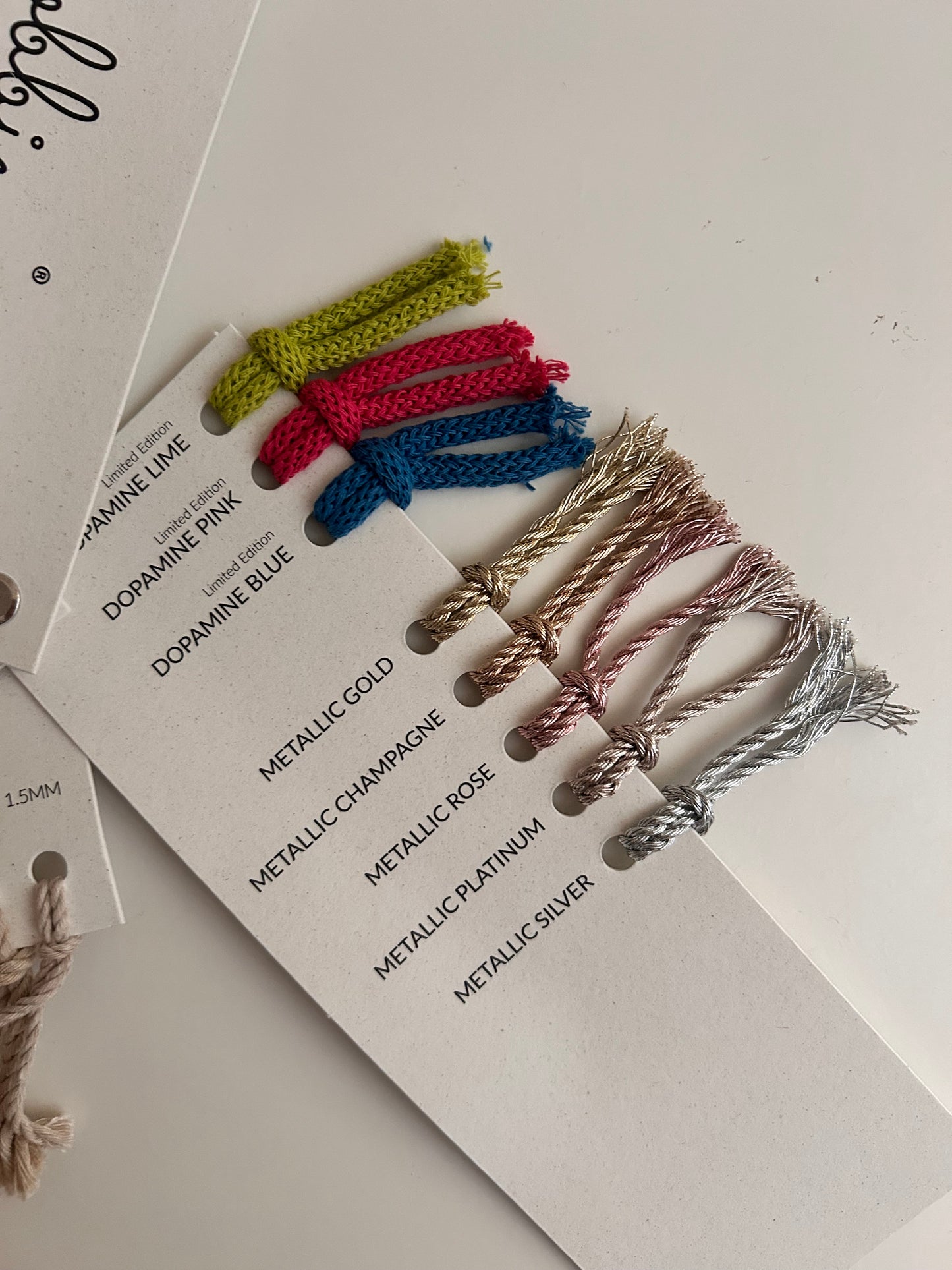 Color card Bobbiny - MacraLu di Ludovica Mazzanti