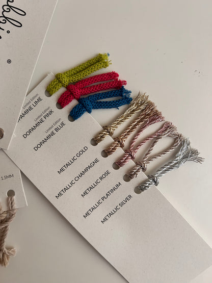 Color card Bobbiny - MacraLu di Ludovica Mazzanti