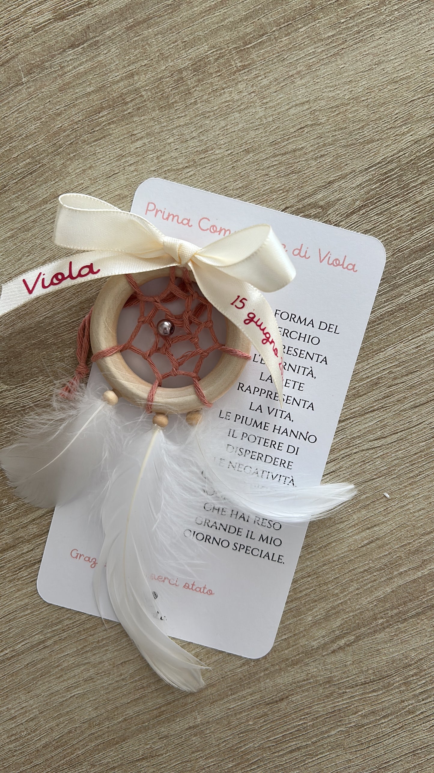 Mini Acchiappasogni Macrame - MacraLu di Ludovica Mazzanti