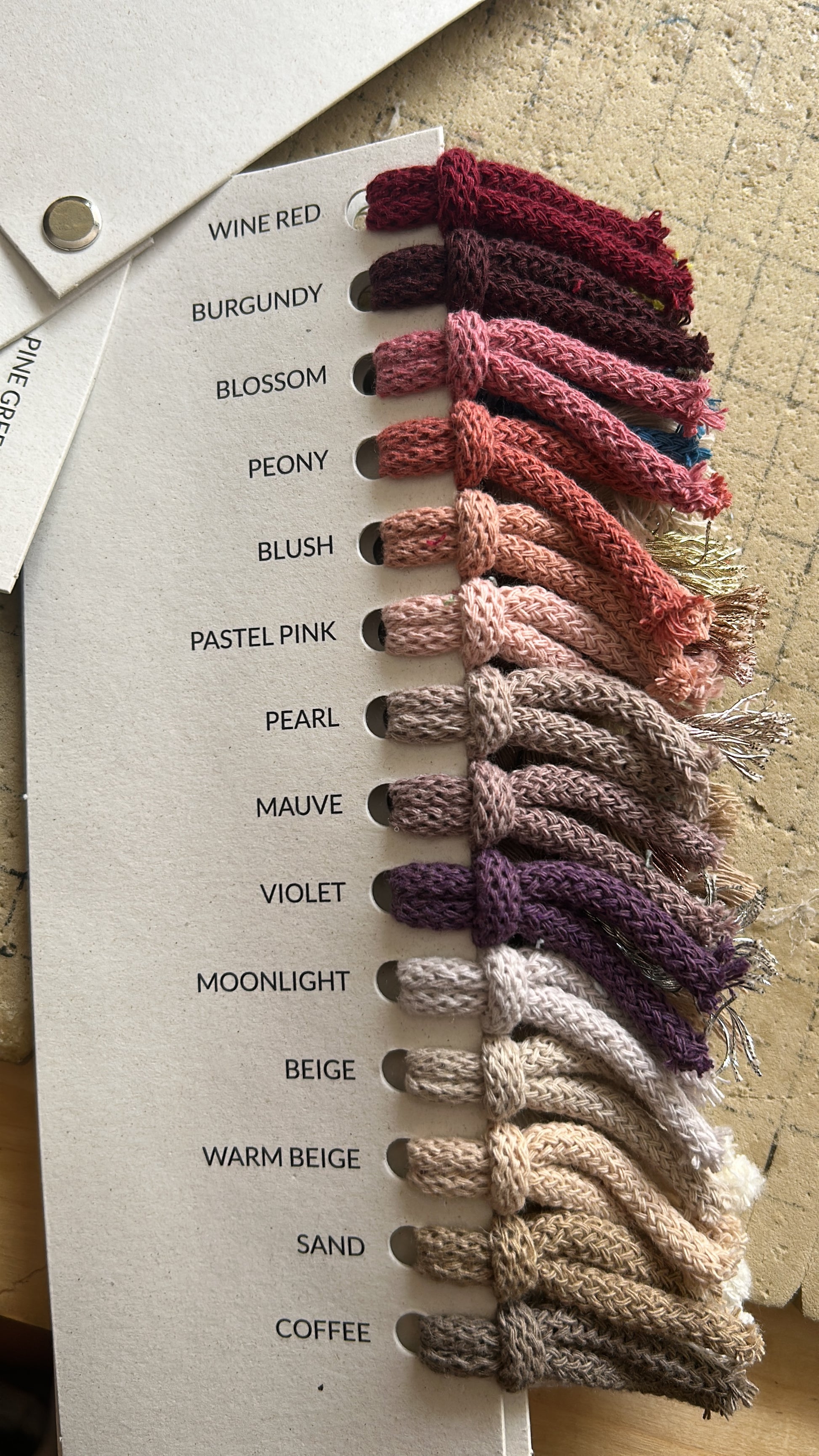 Color card Bobbiny - MacraLu di Ludovica Mazzanti