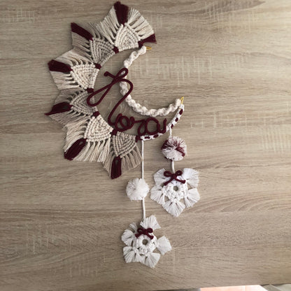 Fiocco Nascita Macrame Luna - MacraLu di Ludovica Mazzanti