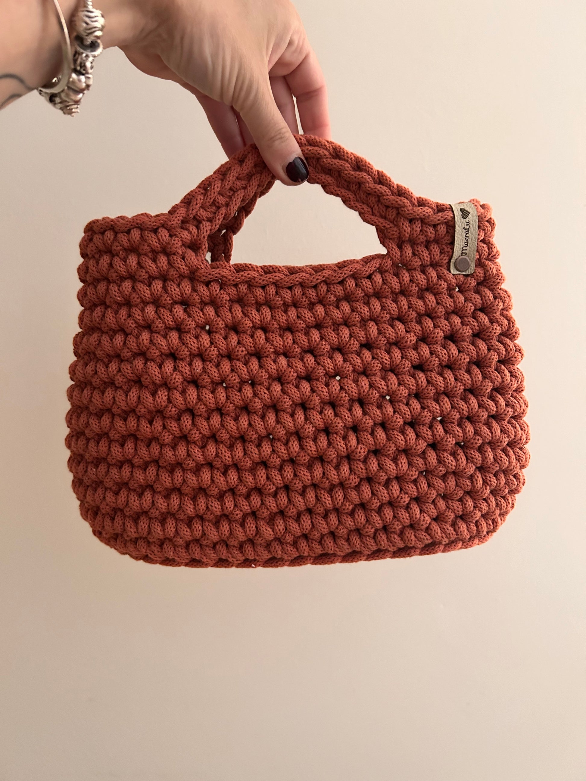 Borsa “Camelia” uncinetto - MacraLu di Ludovica Mazzanti