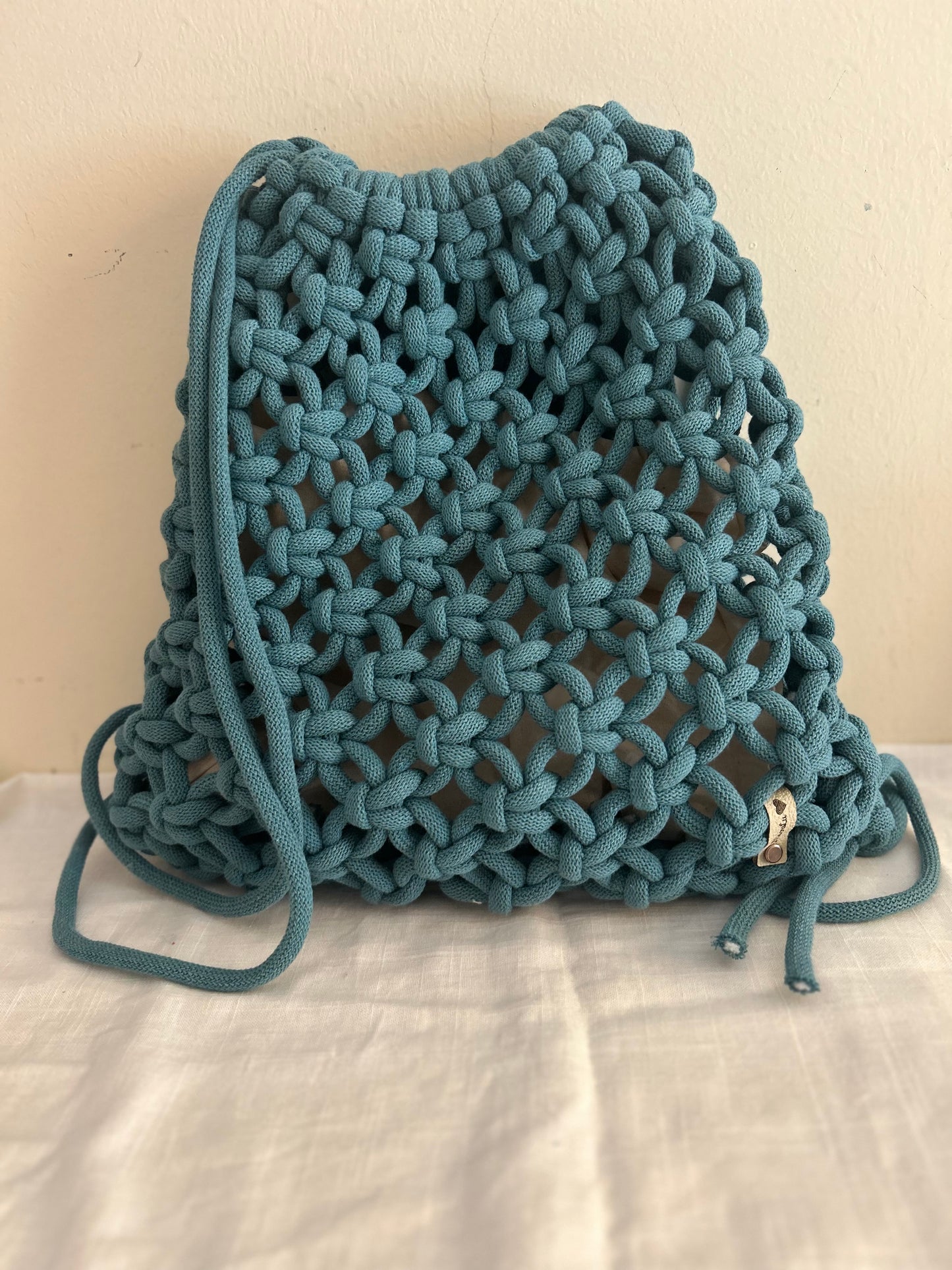 Zaino Primula Backpack in Macramè - MacraLu di Ludovica Mazzanti