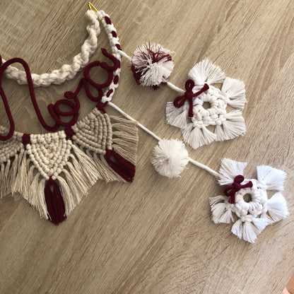 Fiocco Nascita Macrame Luna - MacraLu di Ludovica Mazzanti