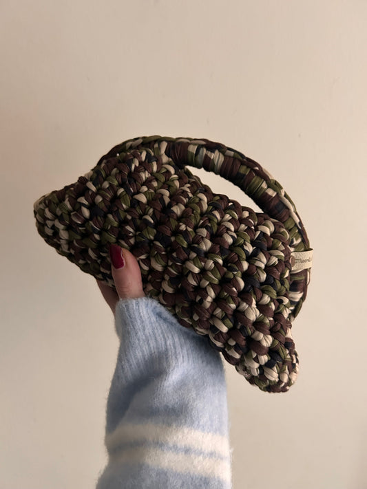 Sally Bag Clutch Uncinetto Camouflage - Pochette Handmade