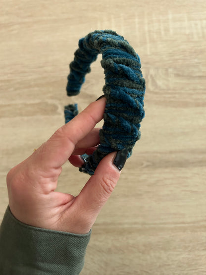 Cerchietto Capelli Macrame in Velluto