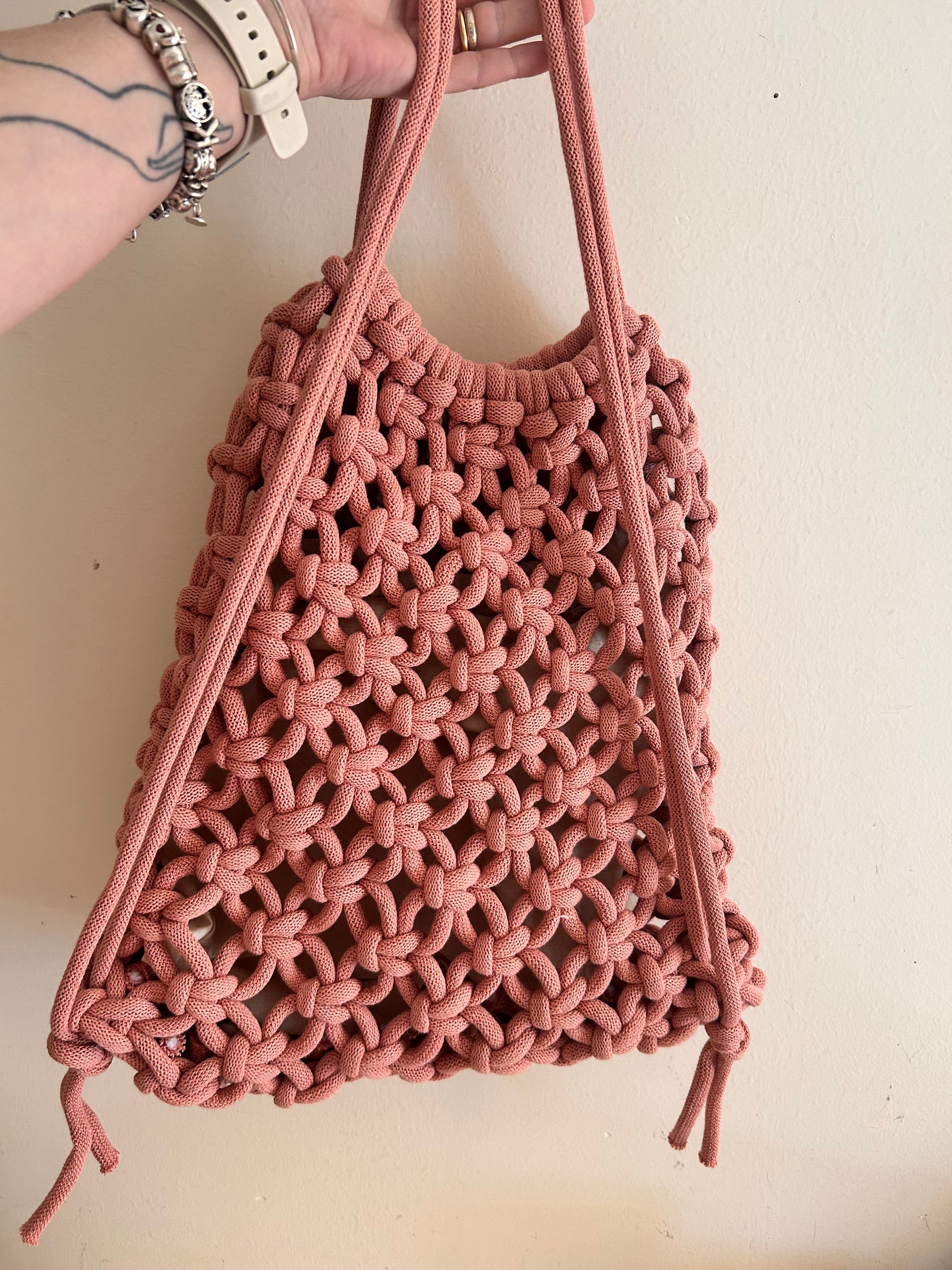 Zaino Primula Backpack in Macramè - MacraLu di Ludovica Mazzanti