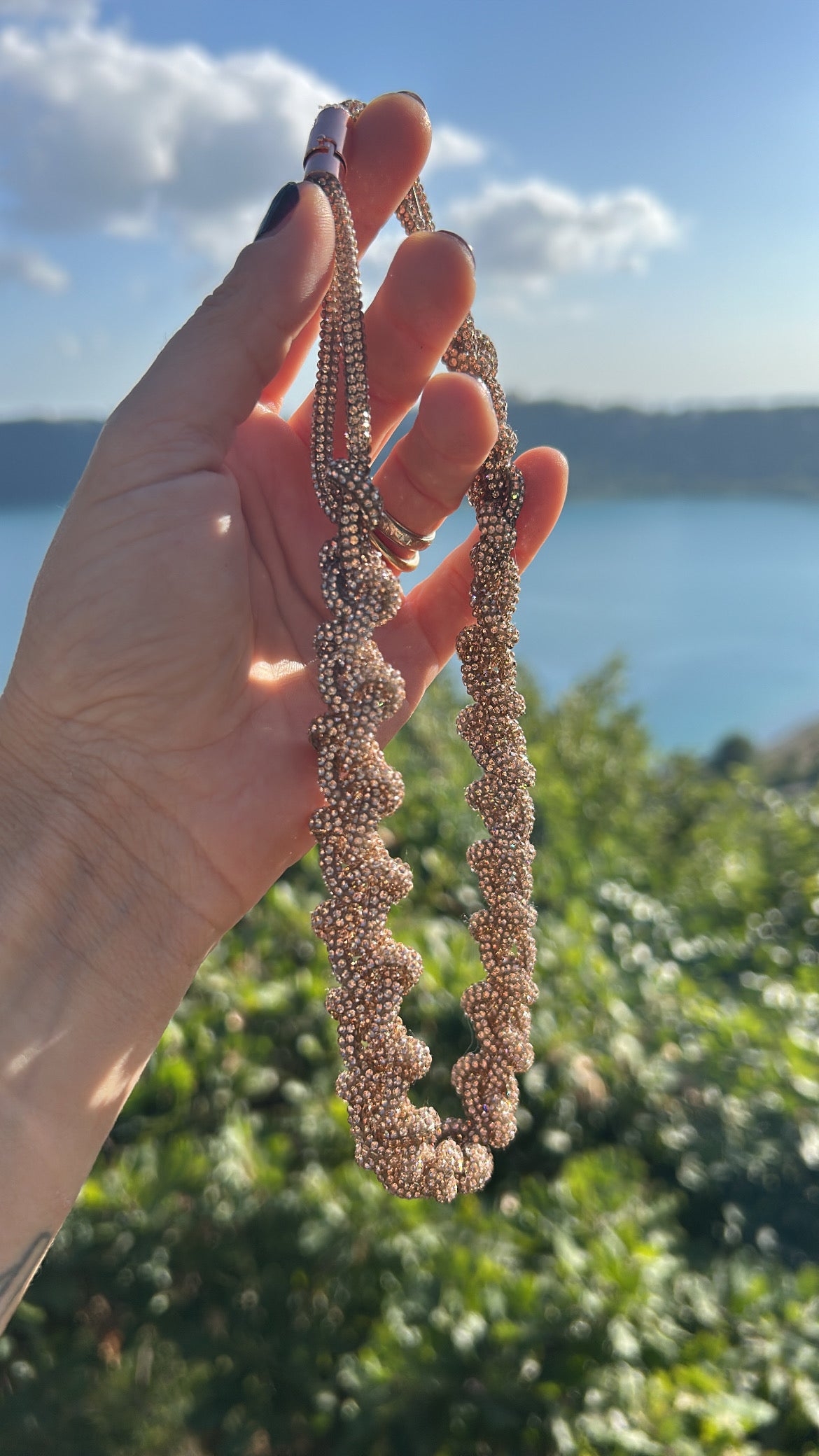 Collezione Infinity - Collane e bracciali con cordino Crystal - MacraLu di Ludovica Mazzanti