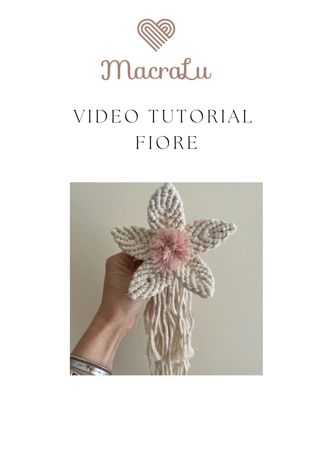 Videocorso Fiore in Macramè