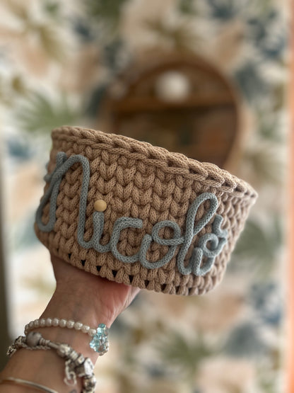 Cestino porta oggetti uncinetto