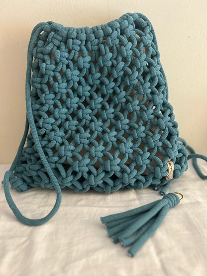 Zaino Primula Backpack in Macramè - MacraLu di Ludovica Mazzanti