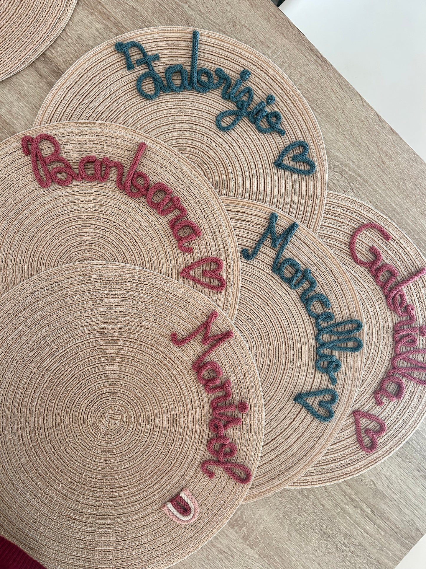 Tovaglietta con nome