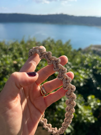 Collezione Infinity - Collane e bracciali con cordino Crystal - MacraLu di Ludovica Mazzanti