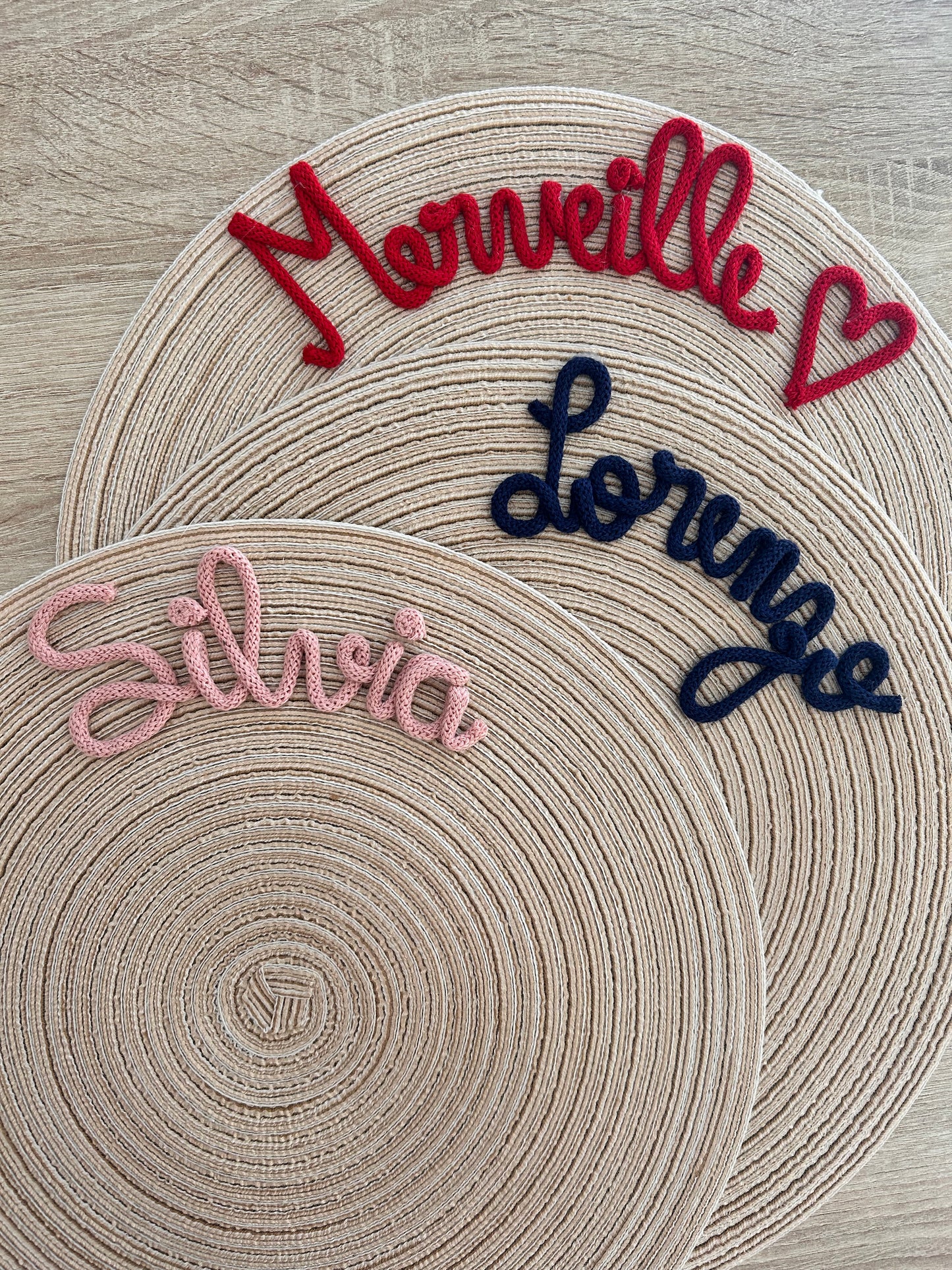 Tovaglietta con nome