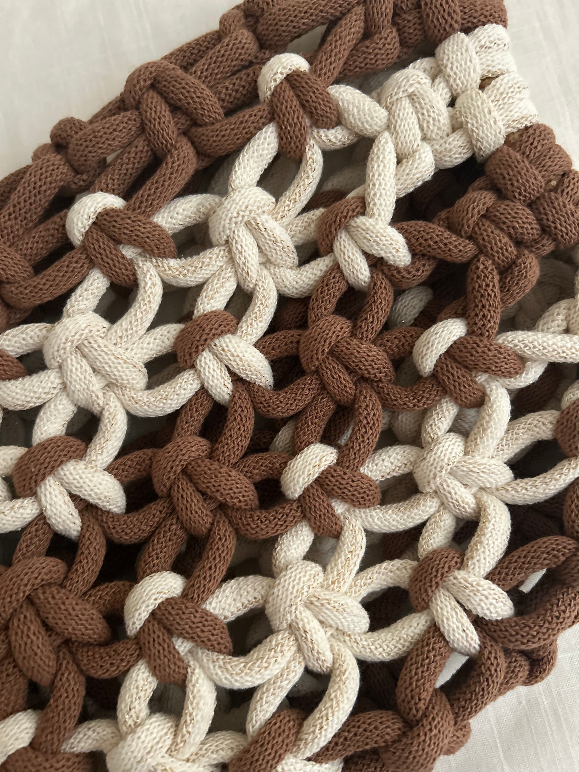 Flavia Bag Macramè e bambù - MacraLu di Ludovica Mazzanti