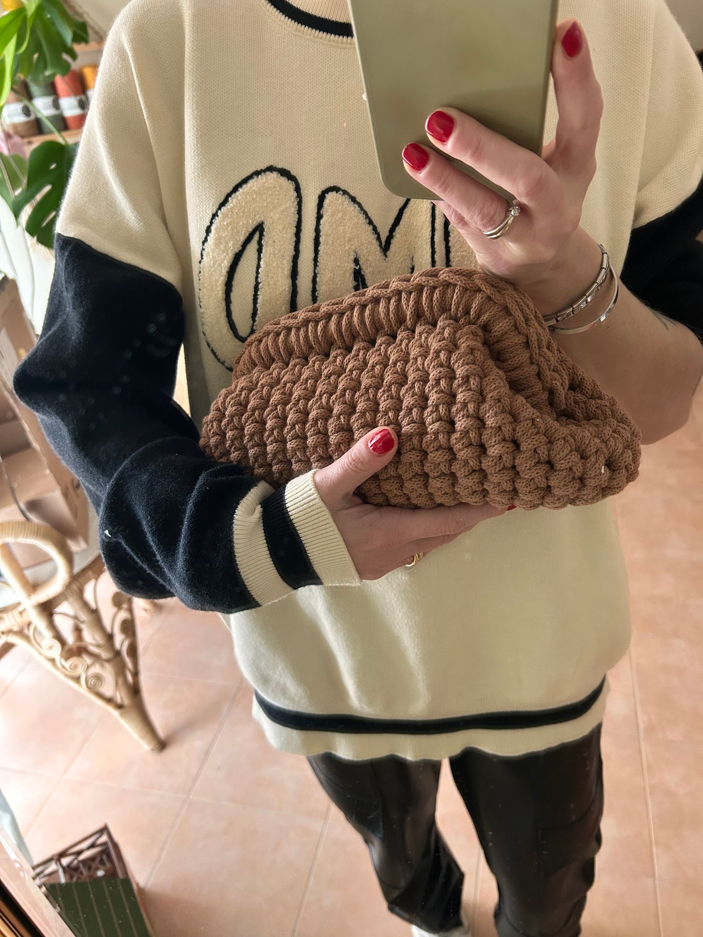 Olga Clutch Bag uncinetto - MacraLu di Ludovica Mazzanti