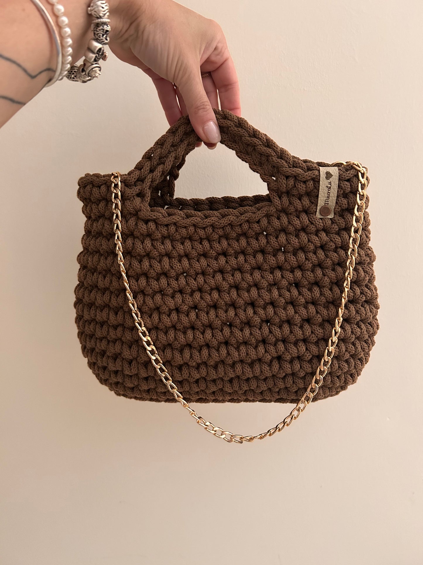 Camelia Bag colore Nut Brown - MacraLu di Ludovica Mazzanti