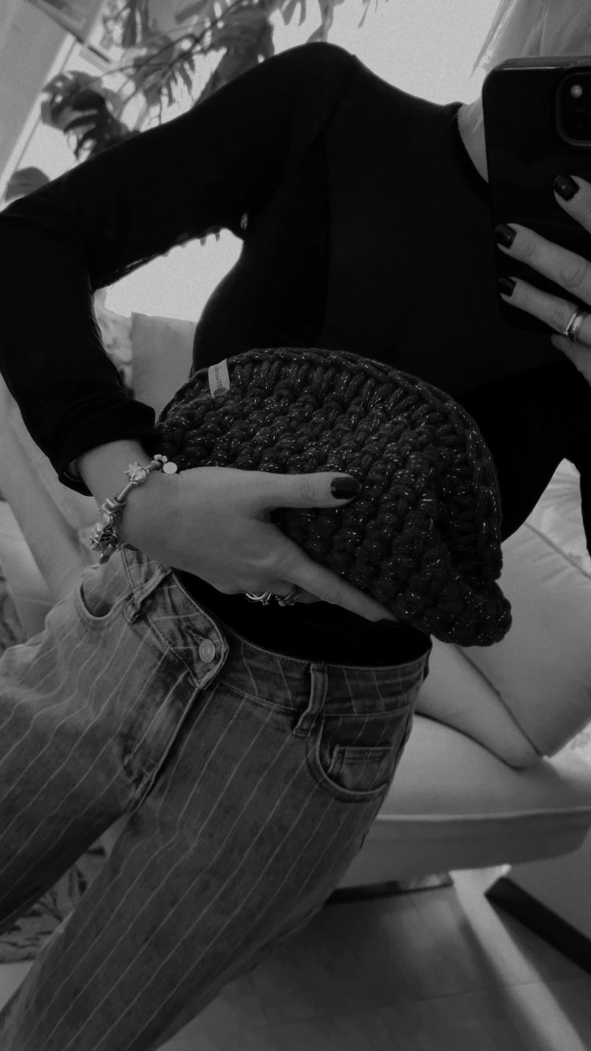 Sally • Clutch Bag • Uncinetto - MacraLu di Ludovica Mazzanti