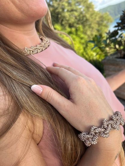 Collezione Infinity - Collane e bracciali con cordino Crystal - MacraLu di Ludovica Mazzanti