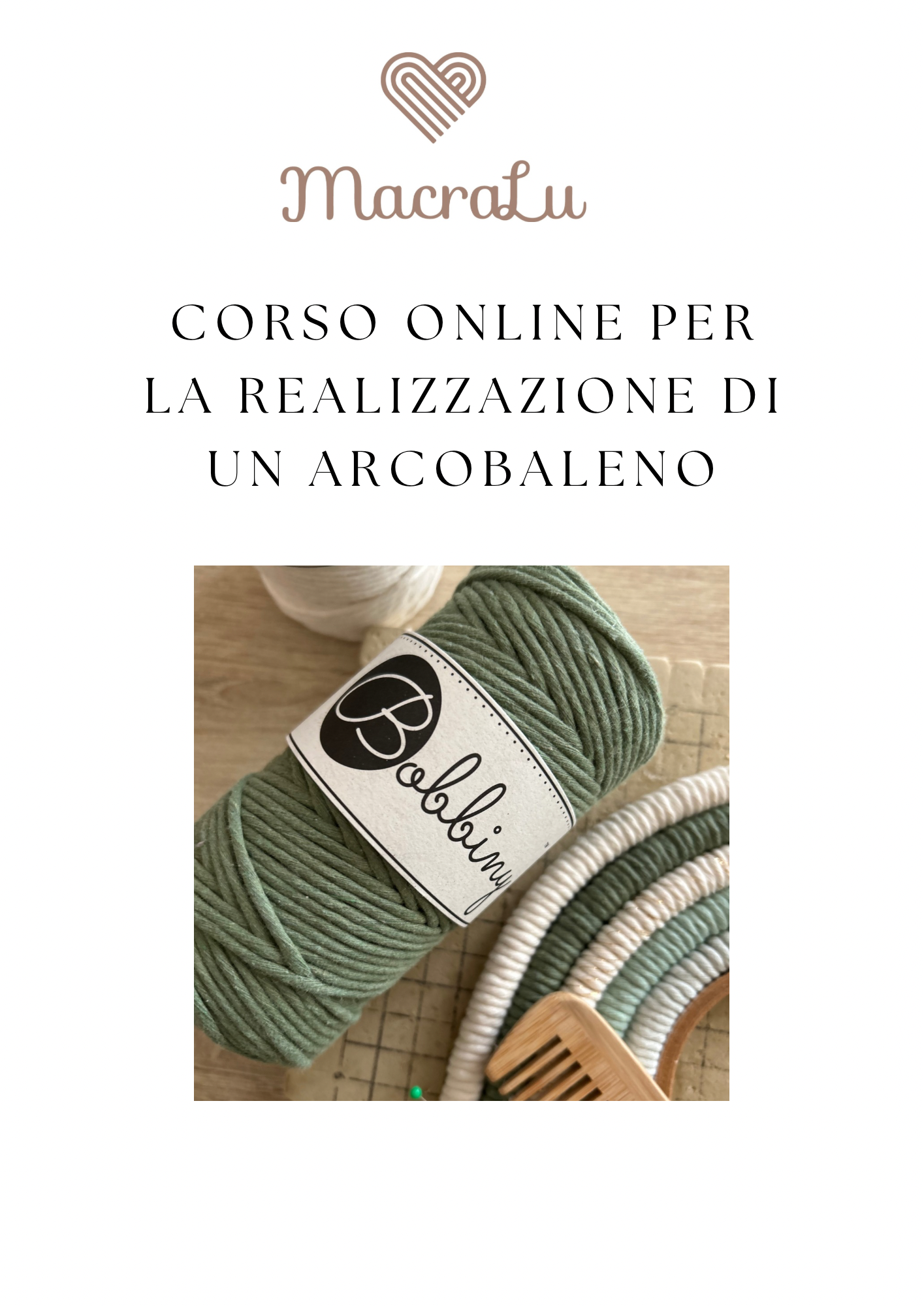 Crea il tuo arcobaleno in macramè