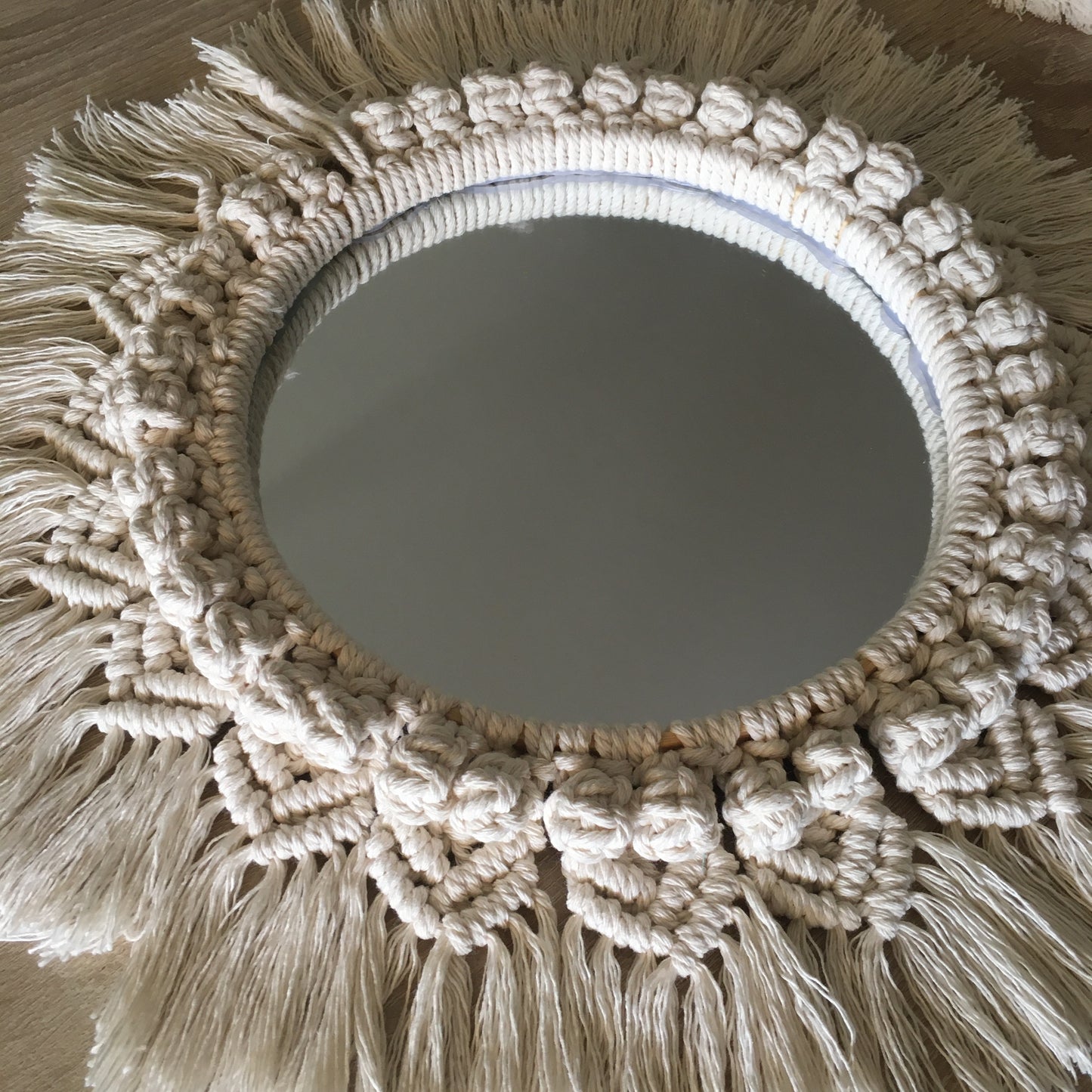 Macramé mirror