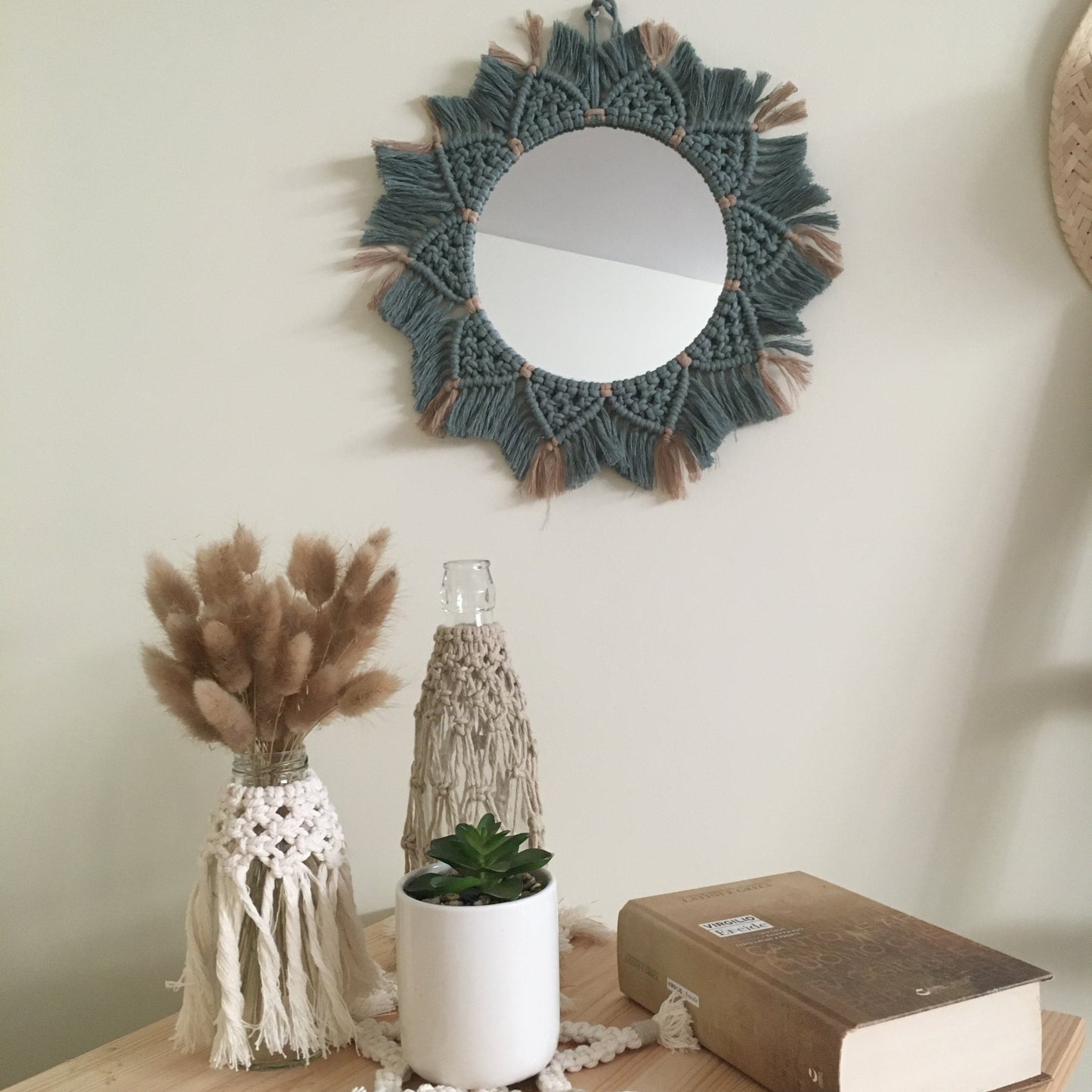 Macramé mirror