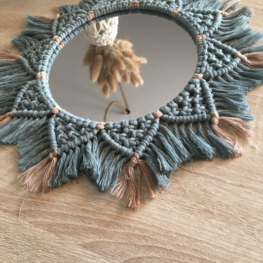 Macramé mirror