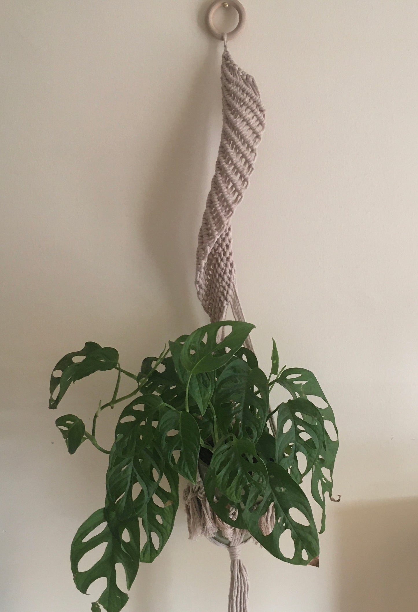 Macramé vase holder