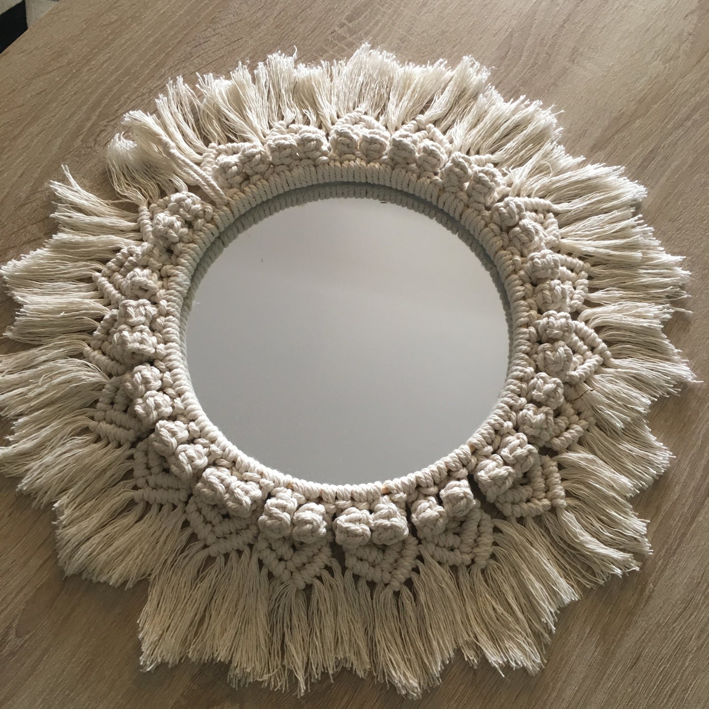 Macramé mirror