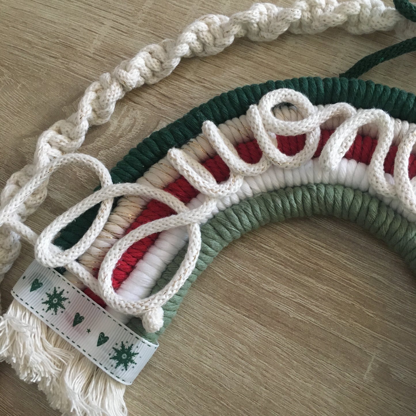 Christmas Wreath in Macramé