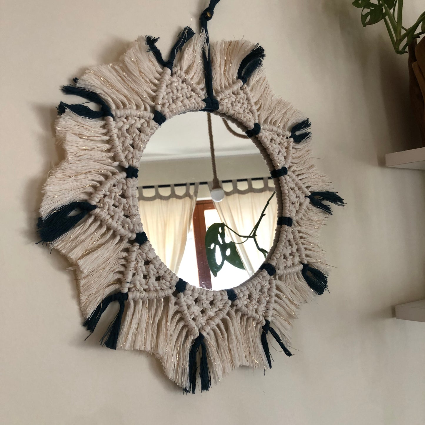 Macramé mirror