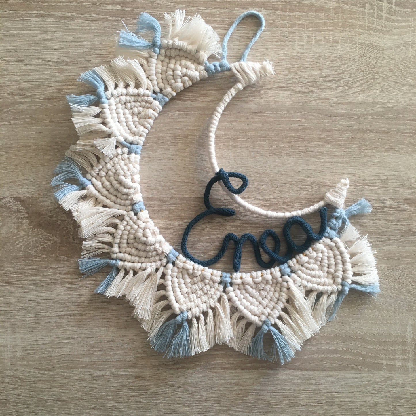 Macrame Moon Birth Bow