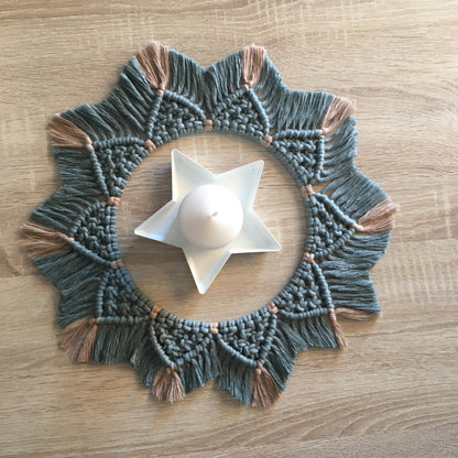 Macramé mirror