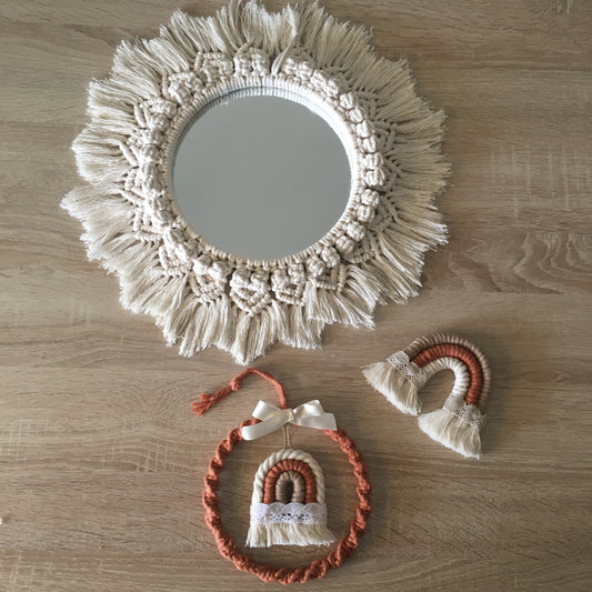 Macramé mirror