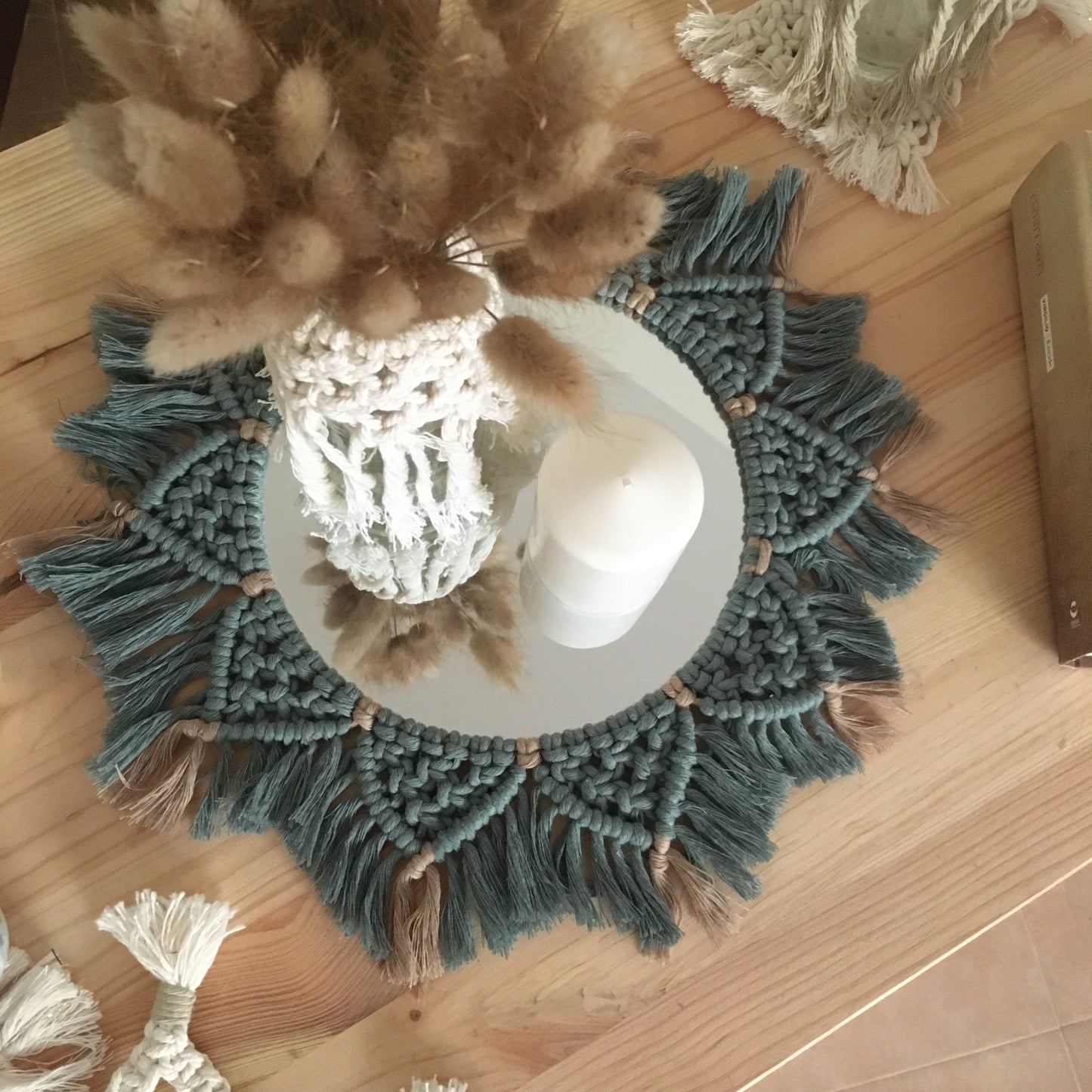 Macramé mirror