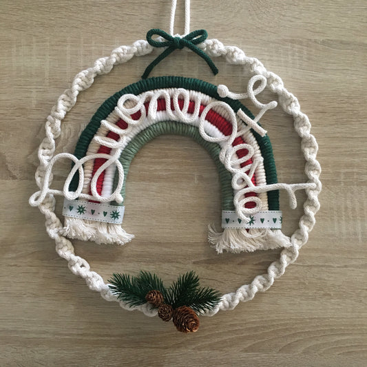 Christmas Wreath in Macramé