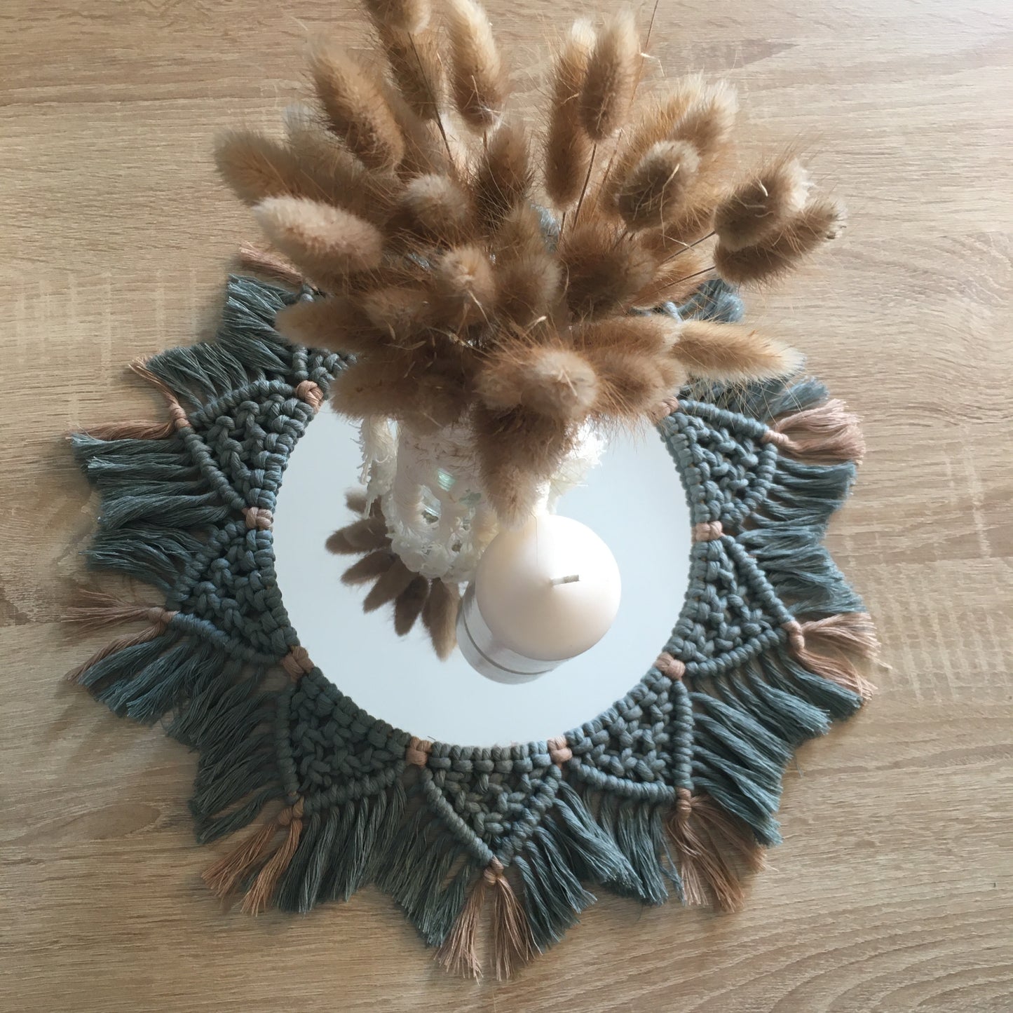 Macramé mirror