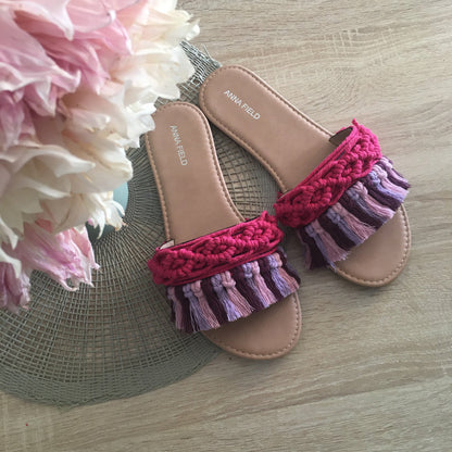 Macramé slipper