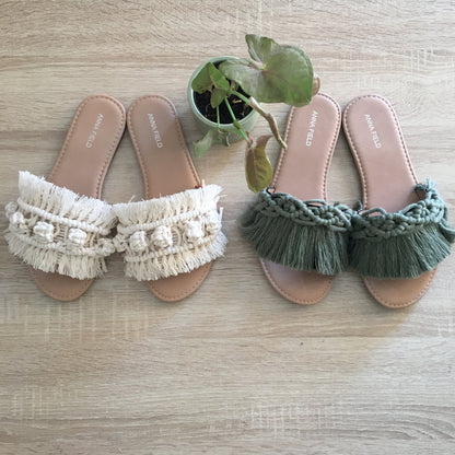 Macramé slipper