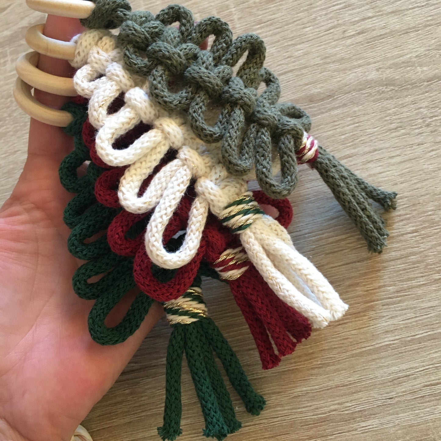 Macramé placeholder/Christmas bauble