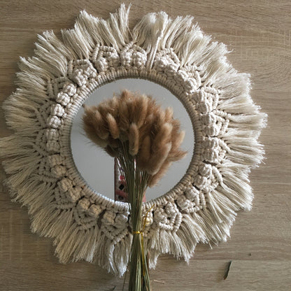 Macramé mirror