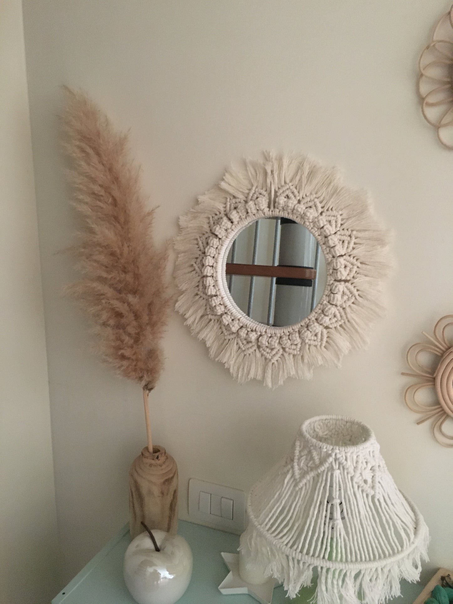 Macramé mirror